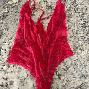 Victoria's Secret Vibrant Pink Lace Lingerie